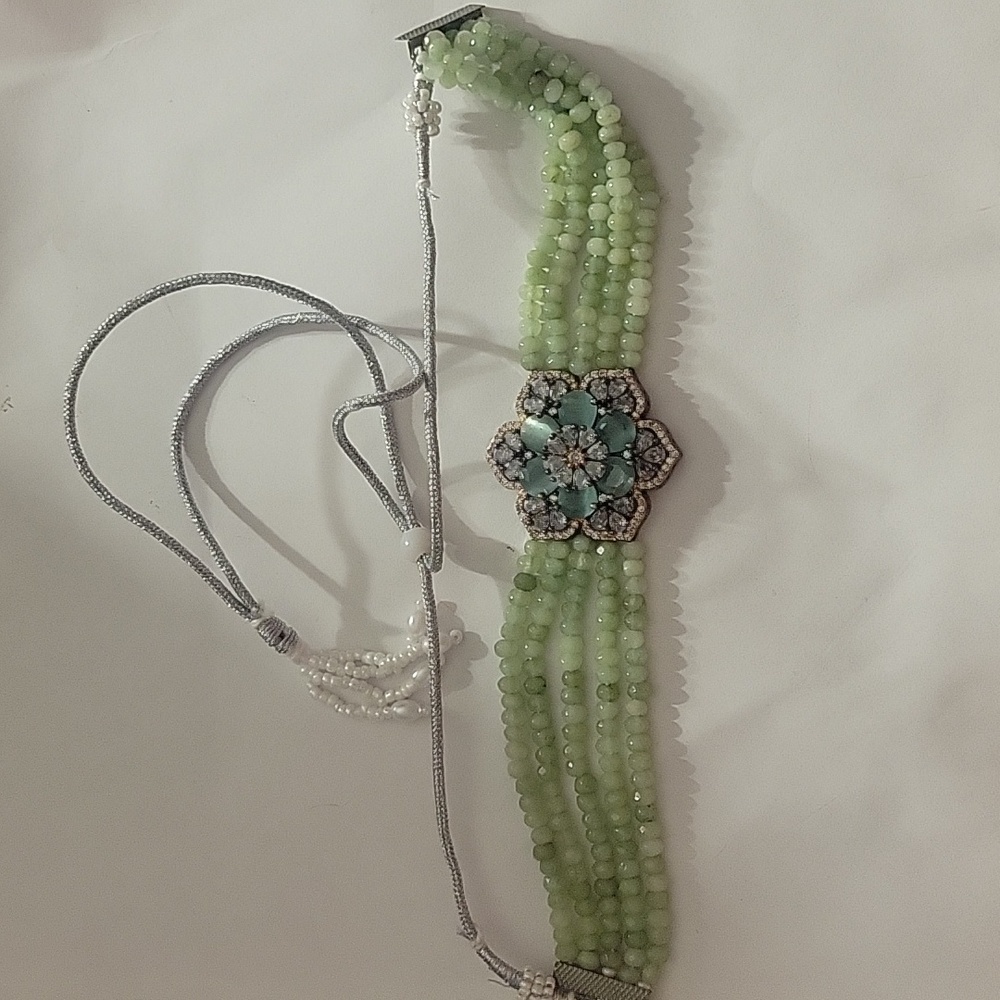 Indian Floral Green Choker
